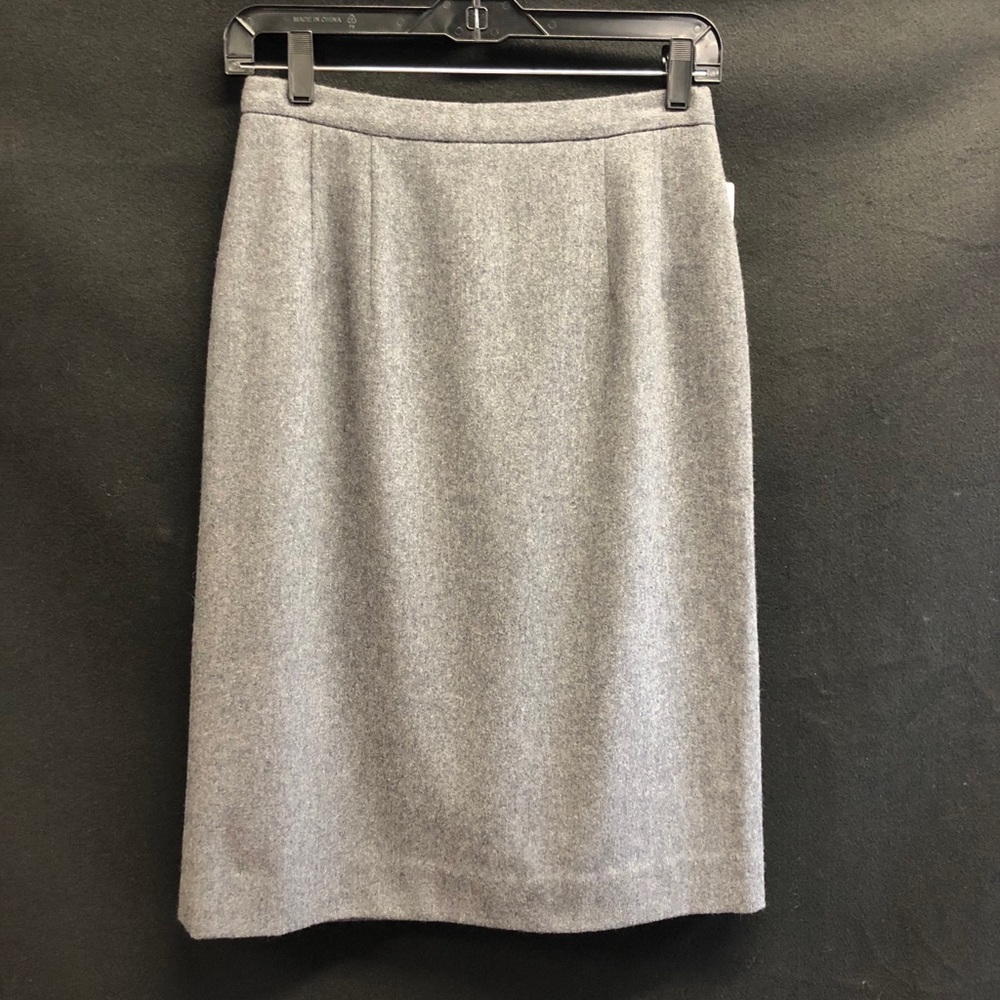 Pendleton Vintage Virgin Wool A-Line Grey Lined Skirt NWT Size 6P